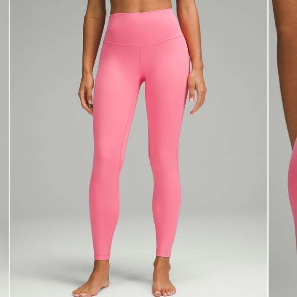 NWT New LULULEMON HR High Rise Align Pant 28” Legging SAKP Sakura Pink 2 - Picture 3 of 6